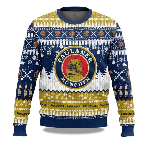 2025 Paulaner German Beer Christmas Ugly Sweater 1
