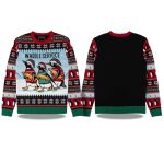 2025 Penguin Waddle Service Christmas Ugly Sweater