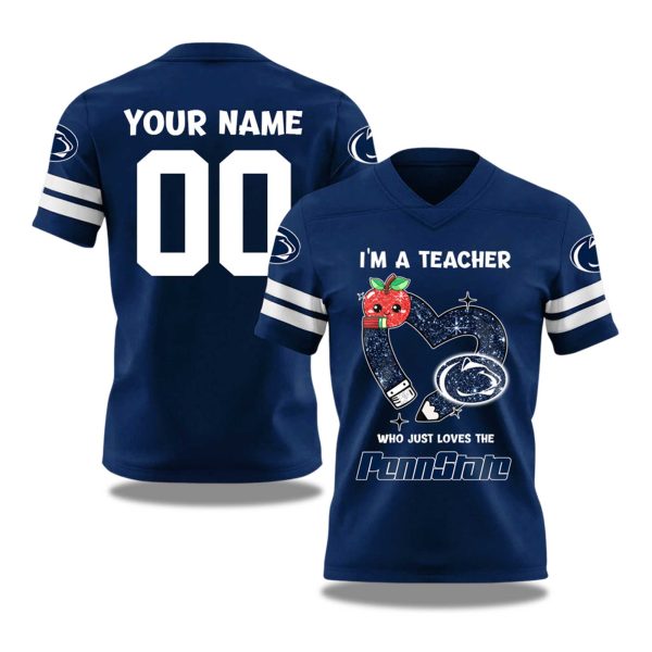 2025 Penn State Nittany Lions football Teacher Appreciation Night V neck Short Sleeve Jersey (1)