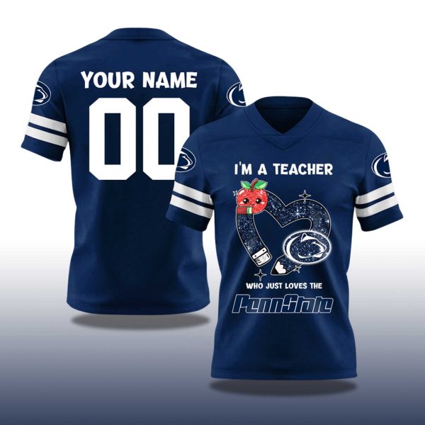 2025 Penn State Nittany Lions football Teacher Appreciation Night V neck Short Sleeve Jersey (2)