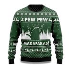 2025 Pew Pew Madafakas Cat Ugly Christmas Sweater