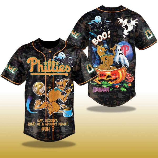 2025 Philadelphia Phillies Scooby Doo Halloween Night Jersey 2