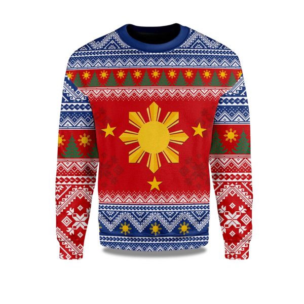 2025 Philippines Filipinos Christmas Ugly Sweater 1