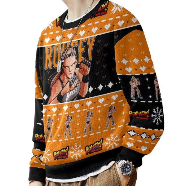 2025 Ronda Rousey Christmas Ugly Sweater 1