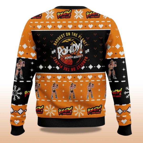 2025 Ronda Rousey Christmas Ugly Sweater 2