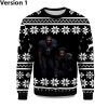 2025 Roquan Smith and Patrick Queen Ravens Ugly Christmas Sweater 1