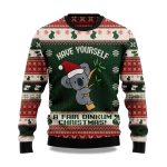 2025 Santa Koala Christmas Ugly Sweater