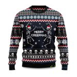 2025 Skeleton Merry Creepmas Ugly Christmas Sweater