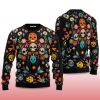 2025 Skull Pattern Ugly Christmas Sweater 2