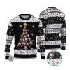 2025 Skull Pine Tree Ugly Christmas Sweater 1