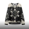 2025 Snowflake Skull Ugly Christmas Sweater 2