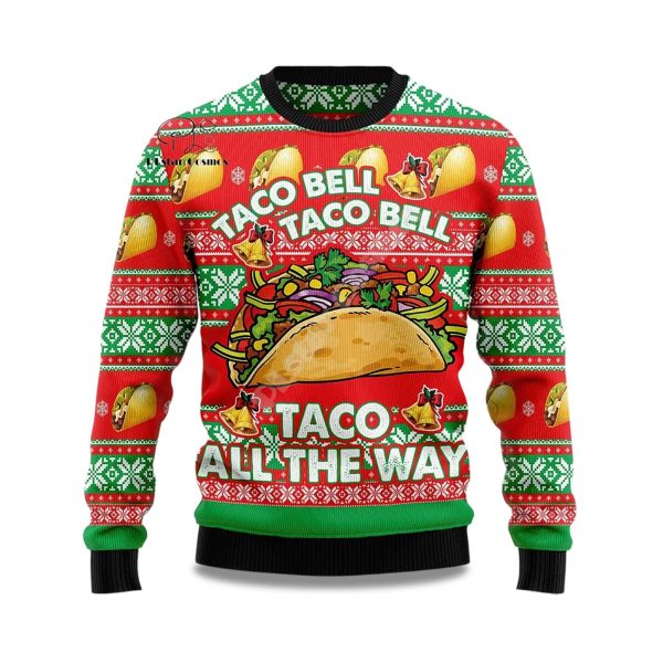 2025 Taco Bell Ugly Christmas Sweater 1