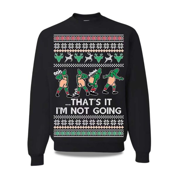 2025 Thats It Im Not Going Ugly Christmas Sweater 1