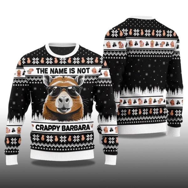2025 The Name Is Not Capybara Ugly Christmas Sweater 2