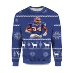 2025 Thurman Thomas Bills Ugly Christmas Sweater