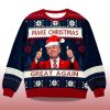 2025 Trump Maga Make Christmas Great Again Ugly Christmas Sweater 2