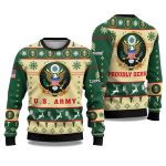 2025 US Army Proudly Served Veterans Ugly Christmas Sweater