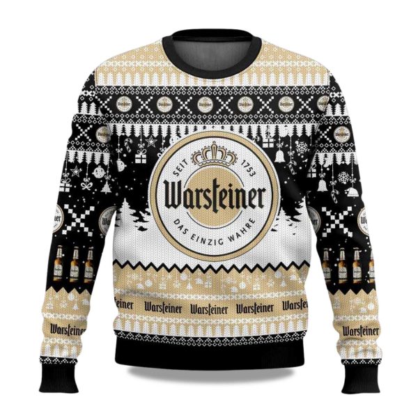 2025 Warsteiner German Beer Christmas Ugly Sweater 1