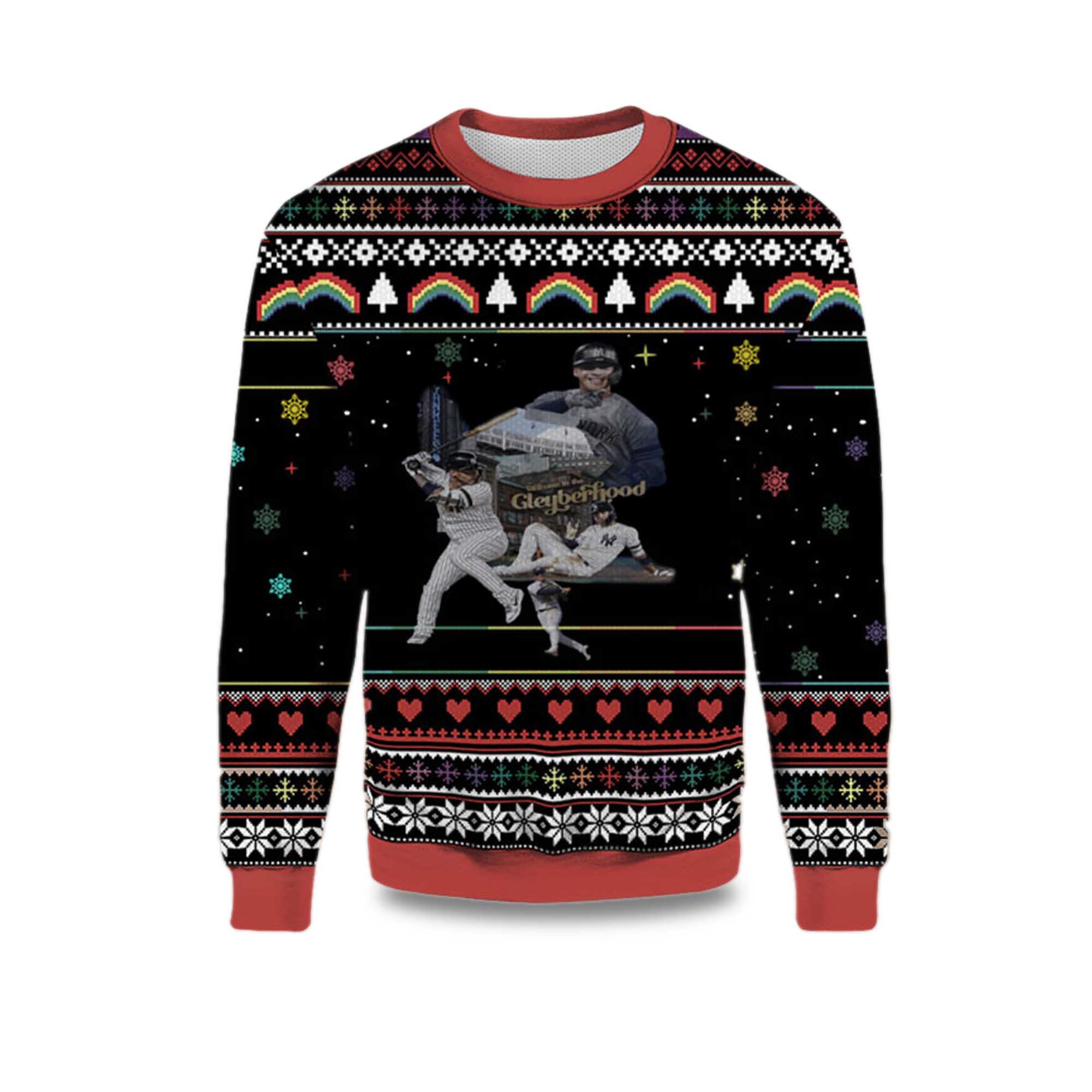 2025 Welcome to the Gleyberhood Yankees Ugly Christmas Sweater 
