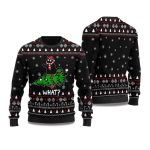 2025 What Black Cat Ugly Christmas Sweater