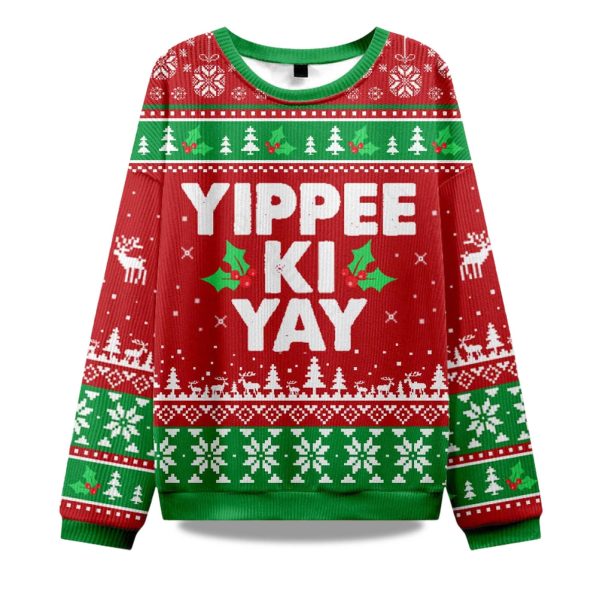 2025 Yippee Ki Yay Ugly Christmas Sweater 1