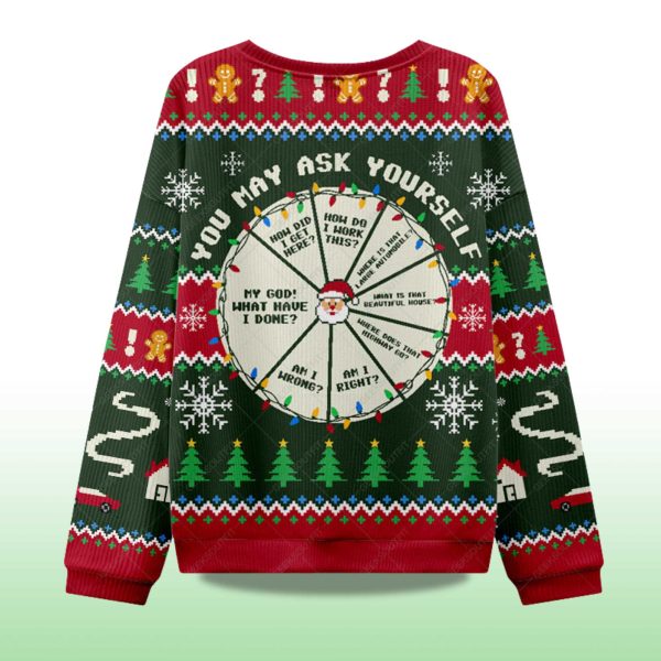 2025 You May Ask Yourself Ugly Christmas Sweater 2