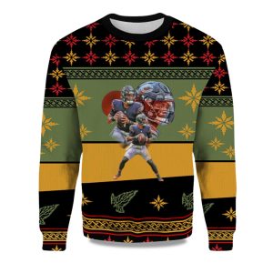 2025 Justin Fields Ugly Christmas Sweater 1