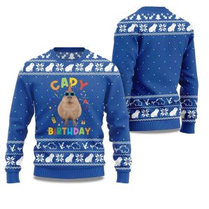2025 Capy Birthday Ugly Christmas Sweater 1