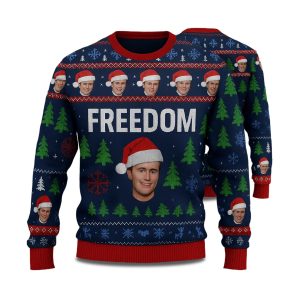 Charlie Kirk Freedom Ugly Christmas Sweater