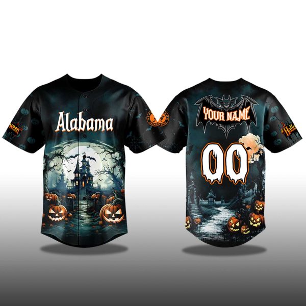 Alabama Crimson Tide Halloween 2025 Baseball Jersey 2