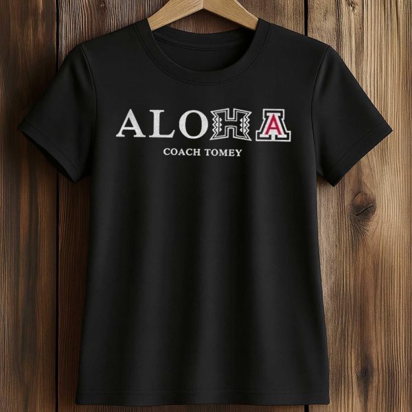 Aloha Coach Tomey Hawaii and Arizona T Shirt