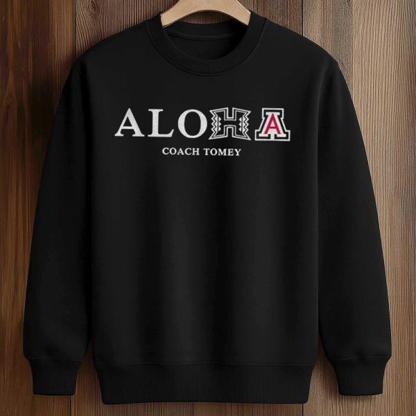 Aloha Coach Tomey Hawaii and Arizona T Shirt