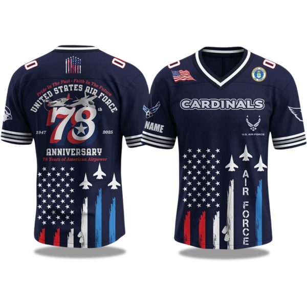 Arizona Cardinals US Air Force Birthday 2025 Jersey 1