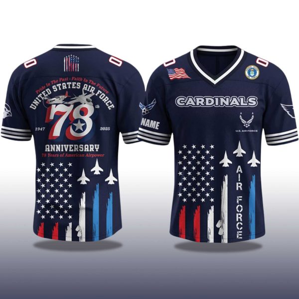 Arizona Cardinals US Air Force Birthday 2025 Jersey 2