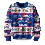 2025 Buffalo Bills They Not Like Us Christmas Ugly Sweater
