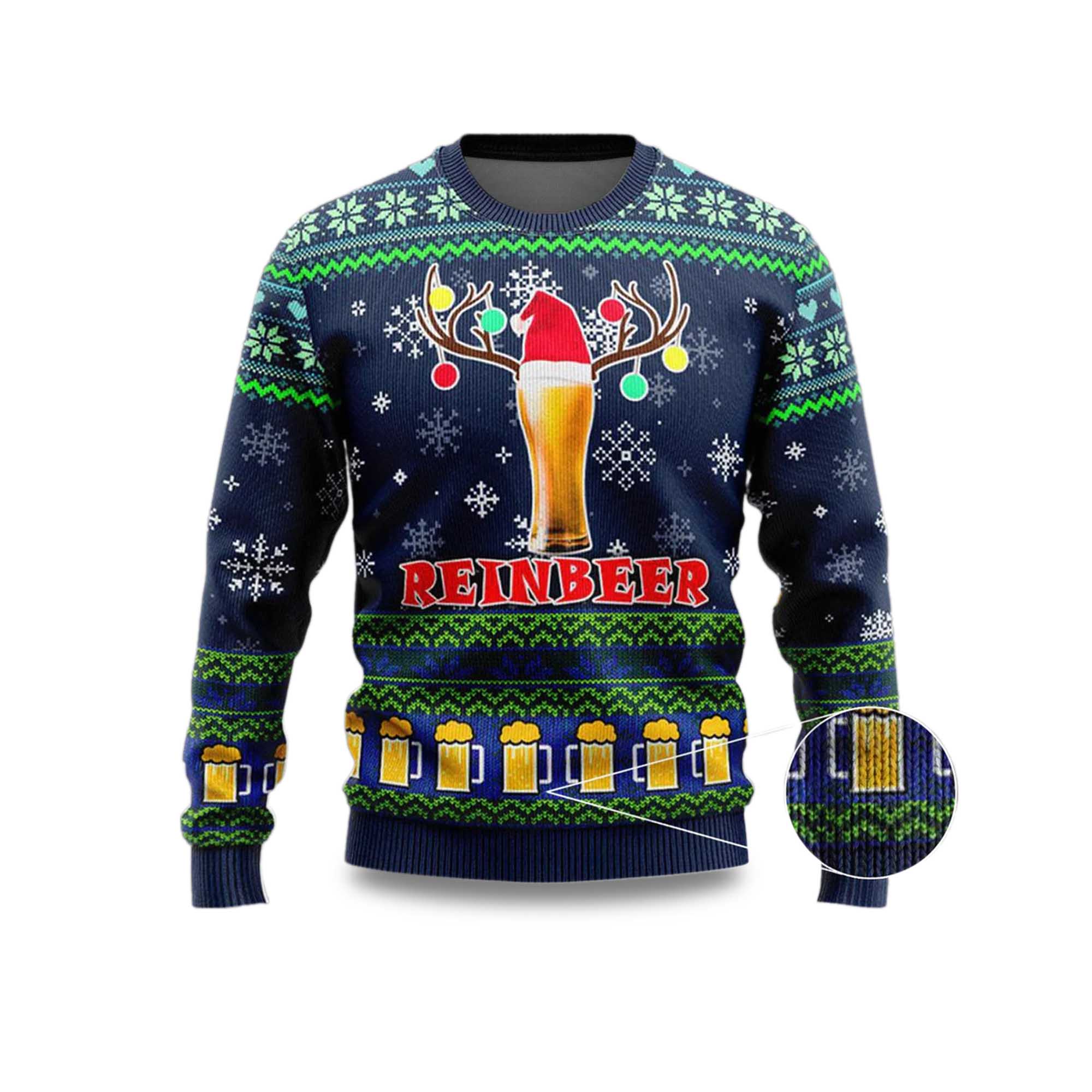 Beer Reindeer Christmas Ugly Sweater 2025 Beer Reindeer Christmas Ugly Sweater 2025