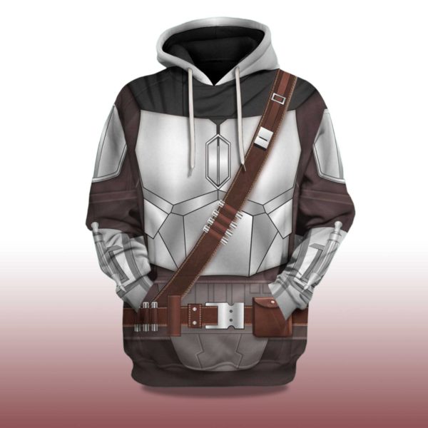 Beskar Mandalorian Costume Halloween 2025 Hoodie 2