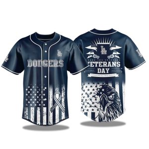 Los Angeles Dodgers Veterans Day Baseball jersey 2025 1