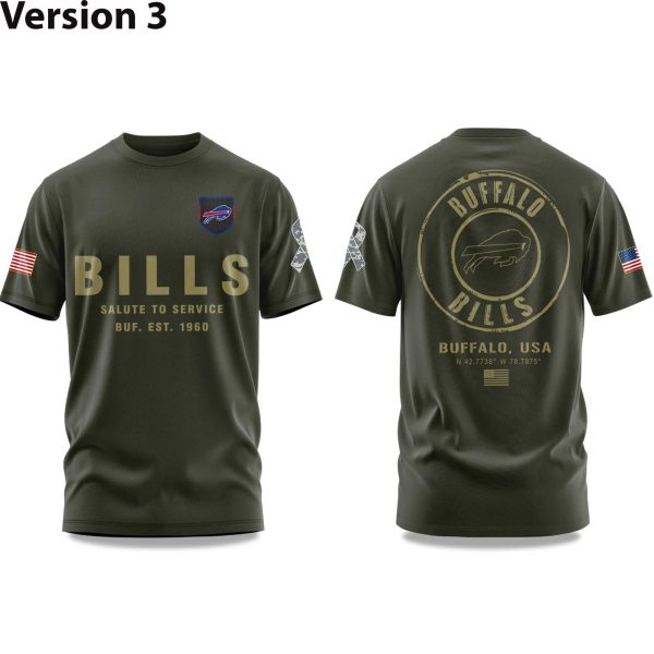 Bills Salute To Service America 2025 T Shirt