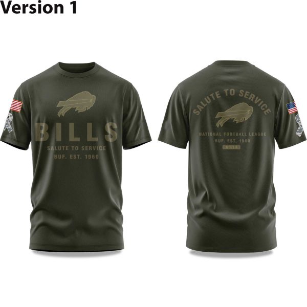 Bills Salute To Service America 2025 T Shirt