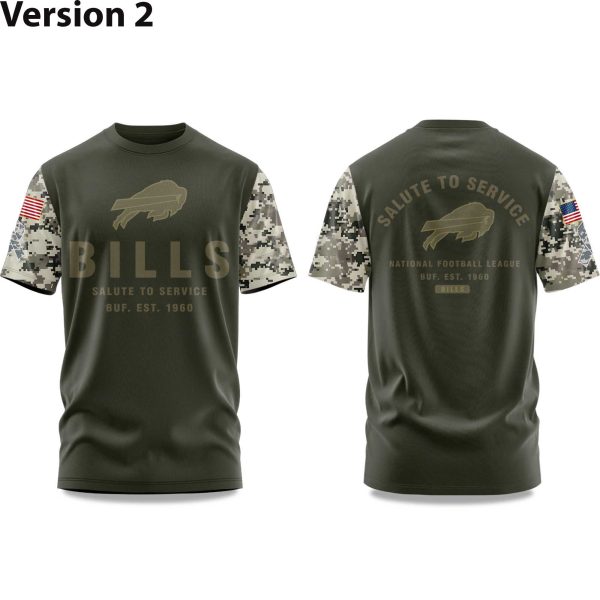 Bills Salute To Service America 2025 T Shirt