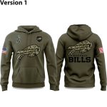 Bills Salute to Service Olive 2025 Hoodie