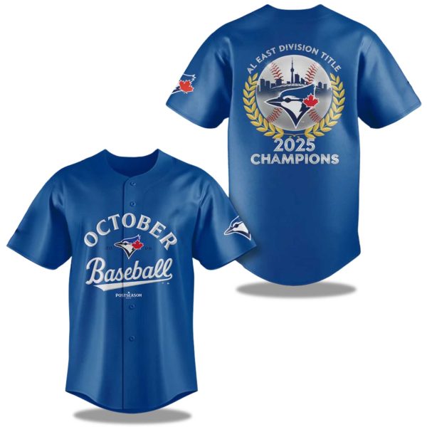 Blue Jays Al East Division Title Champions 2025 Jersey