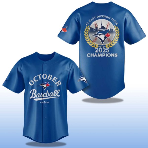 Blue Jays Al East Division Title Champions 2025 Jersey