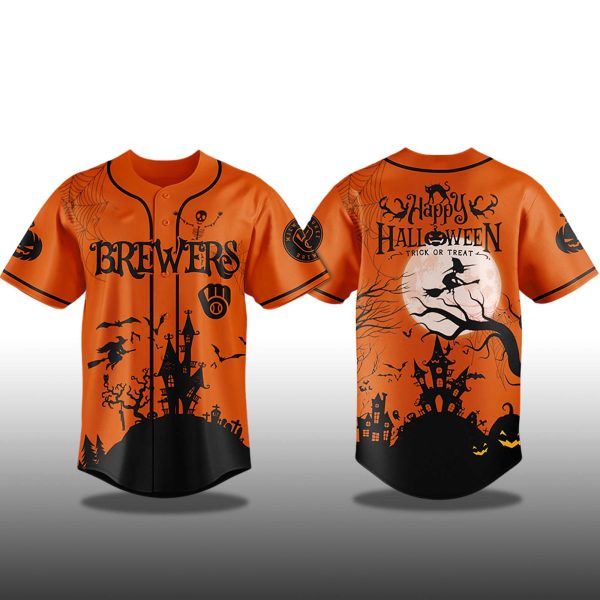 Brewers Happy Halloween Trick Or Treat 2025 Jersey 3