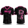 Buffalo Bills Breast Cancer Awareness Month Football 2025 V neck Short Sleeve Jersey 1