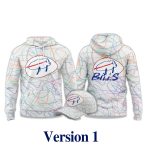 Buffalo Bills Josh Allen Billustration 2025 Hoodie
