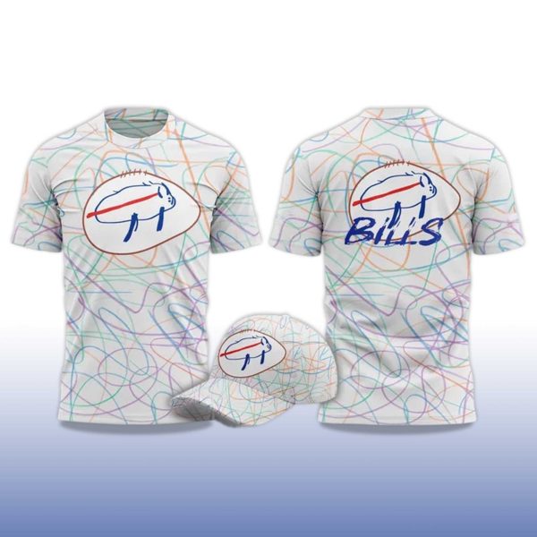 Buffalo Bills Josh Allen Billustration 2025 T Shirt
