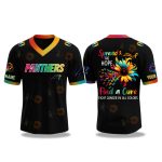 Carolina Panthers Fight Cancer V-neck Short Sleeve Jersey 2025