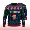 Charlie Kirk Freedom Ugly Christmas Sweater